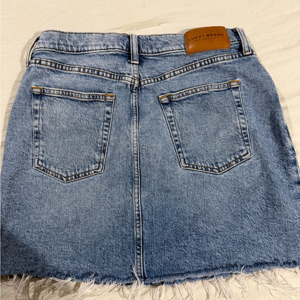 Lucky Brand Blue A-line Mini Skirt